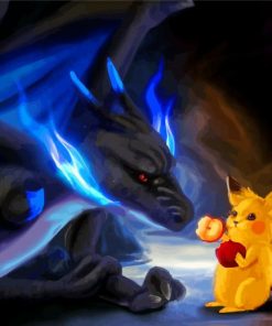 Pikachu Charizard X Art Paint By Number