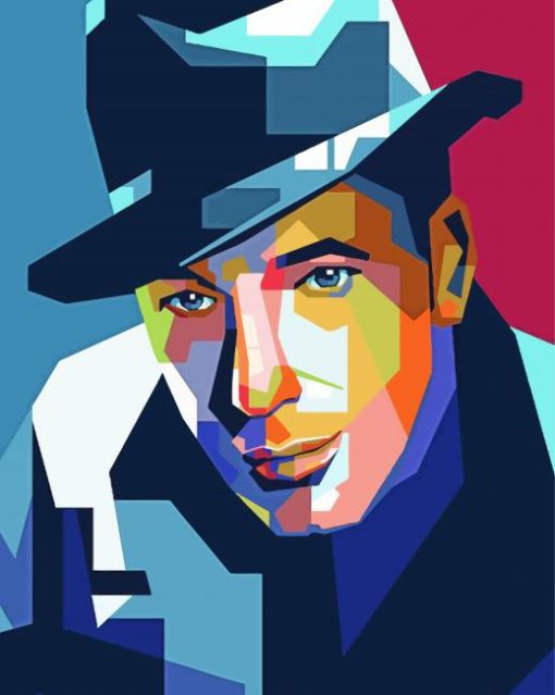 Pop Art Humphrey Bogart Paint By Number