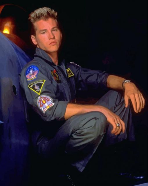 Retro Young Val Kilmer Paint By Number