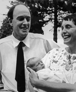 Roald Dahl And His Family Paint By Number