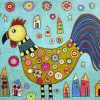 Rooster Folk Art Karla Gerard Paint By Number