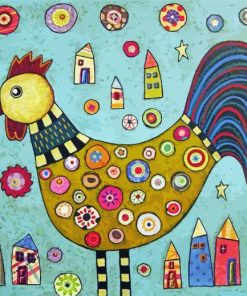 Rooster Folk Art Karla Gerard Paint By Number