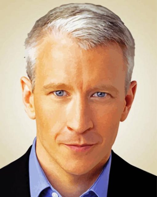 The Broadcaster Anderson Cooper Paint By Number