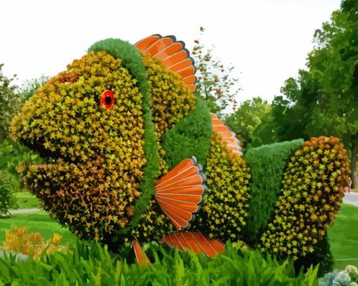 Topiary Nemo Fish Paint By Number