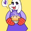 Toriel Holding Pie Paint By Number