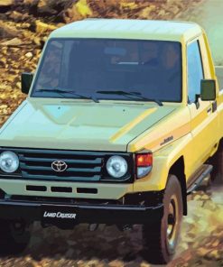 Toyota Vintage Land Cruiser On Road Paint By Number