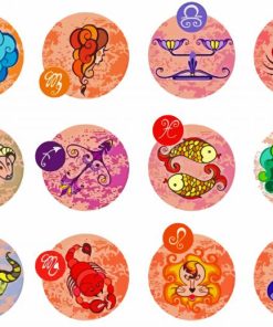 Twelve Zodiac Signs Paint By Number