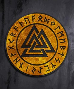 Valknut Vikings Symbo Paint By Number