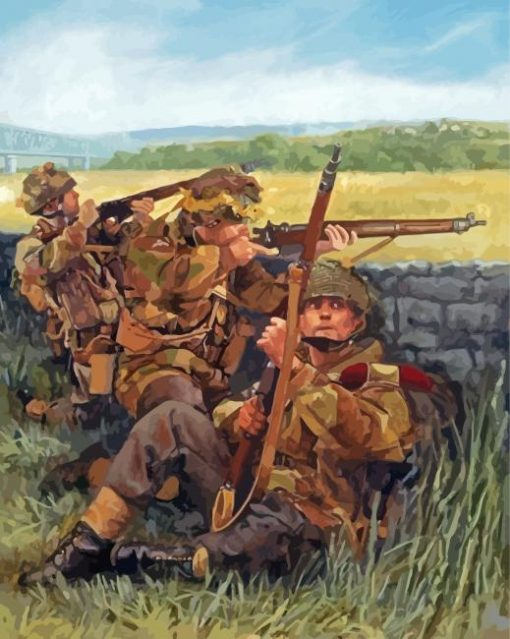 Vintage Military Ww2 Paint By Number