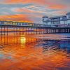 Weston Super Mare Pier At Sunset Paint By Number