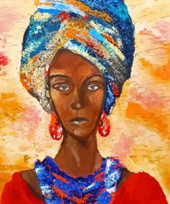 Woman African Vrouw Paint By Number