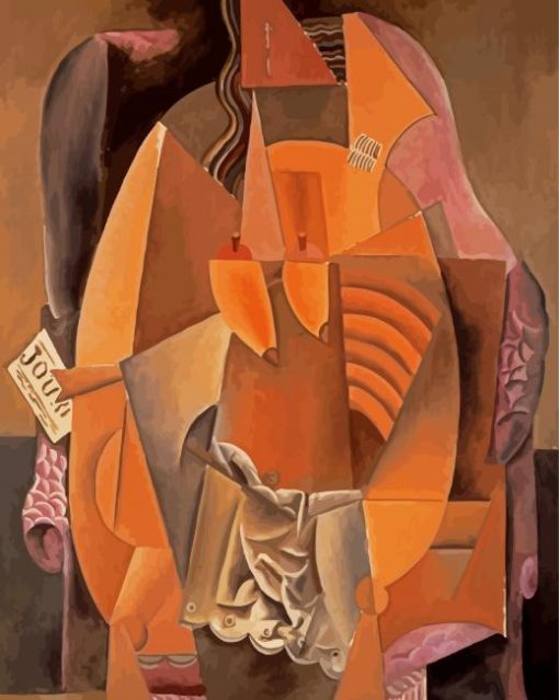 Woman In Chemise In Armchair Picasso Paint By Number