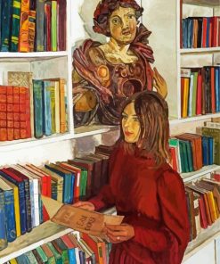 Woman In The Library Paint By Number