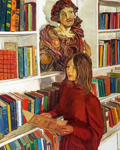 Woman In The Library Paint By Number