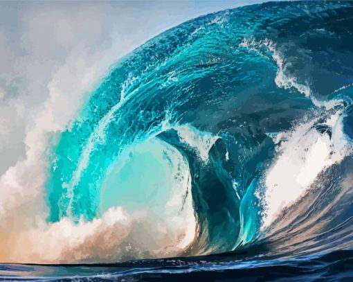 Wonderfull Big Wave Paint By Number