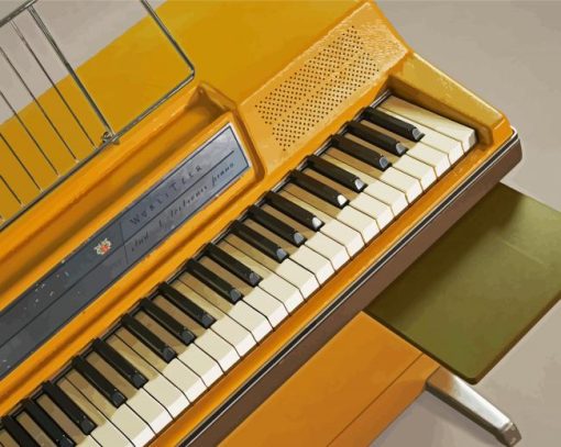 Yellow Vintage Wurlitzer Paint By Number