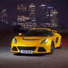 Yellow Lotus Exige Car At Night Paint By Number