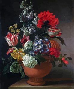 A Bowl Of Flowers Marie Blancour Paint By Number