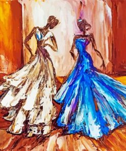 Abstract Dancing Sisters Paint By Number