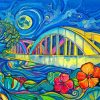 Abstract Colorful Bridge Artistic Art Paint By Number