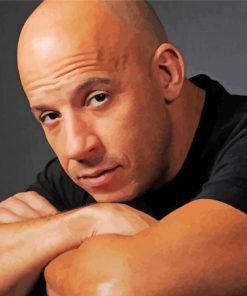 Actor Vin Diesel Paint By Number