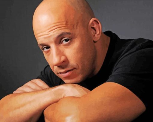 Actor Vin Diesel Paint By Number