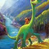 Arlo And Spot From The Good Dinosaur Paint By Number