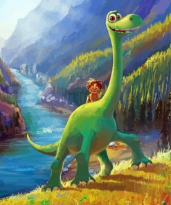 Arlo And Spot From The Good Dinosaur Paint By Number