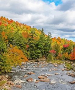 Autumn Upstate New York Paint By Number