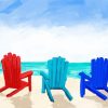 Beach Chair Trio Paint By Number