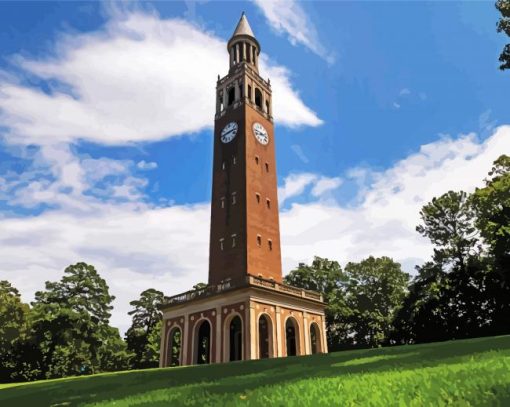 Bell Tower Unc Paint By Number