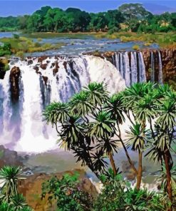 Blue Nile Falls In Ethiopia Paint By Number