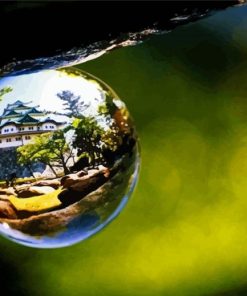 Building Glass Globe Reflection Paint By Number