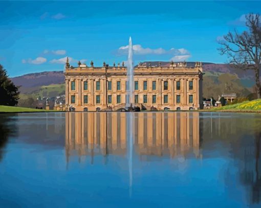 Chatsworth House England Paint By Number