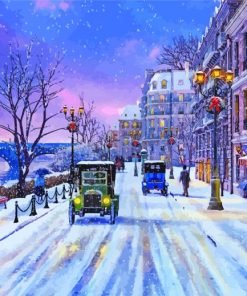 Christmas Paris Paint By Number