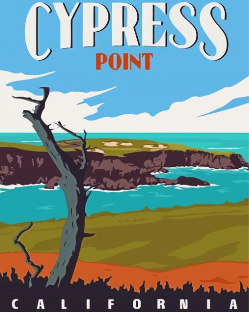 Cypress Point Poster Paint By Number