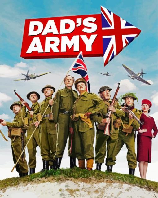 Dad's Army Poster Paint By Number