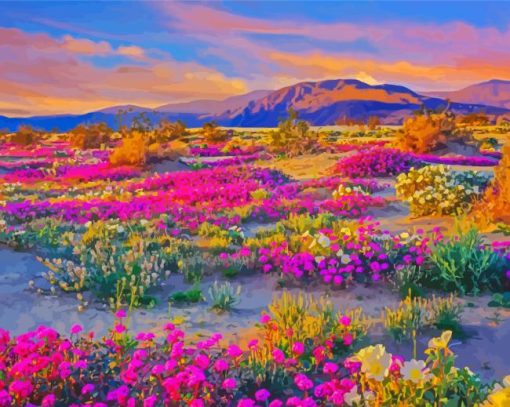 Desert Flowers Paint By Number