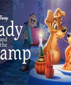 Disney Lady And The Tramp Paint By Number