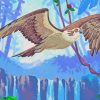 Eagle Over Waterfall Art Paint By Number