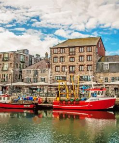 England Plymouth Harbour Paint By Number