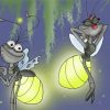 Evangeline And Ray The Firefly Paint By Number