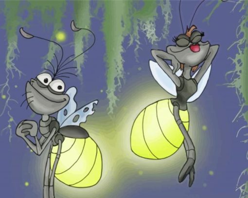 Evangeline And Ray The Firefly Paint By Number