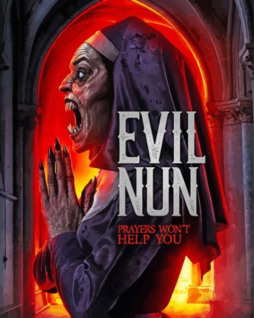 Evil Nun Poster Paint By Number