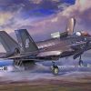 F35 Jet Fighter Art Paint By Number