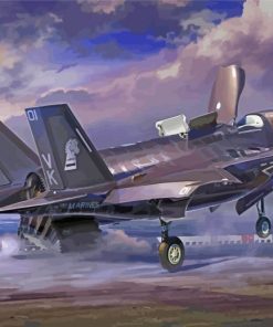 F35 Jet Fighter Art Paint By Number