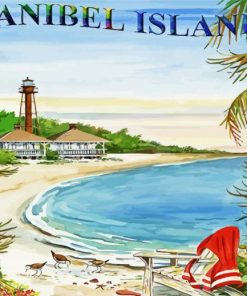 Florida Sanibel Island Paint By Number