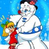 Frosty The Snowman And Karen Characters Paint By Number