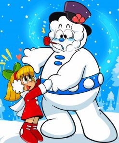 Frosty The Snowman And Karen Characters Paint By Number