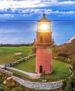 Gay Head Lighthouse Marthas Vineyard Paint By Number